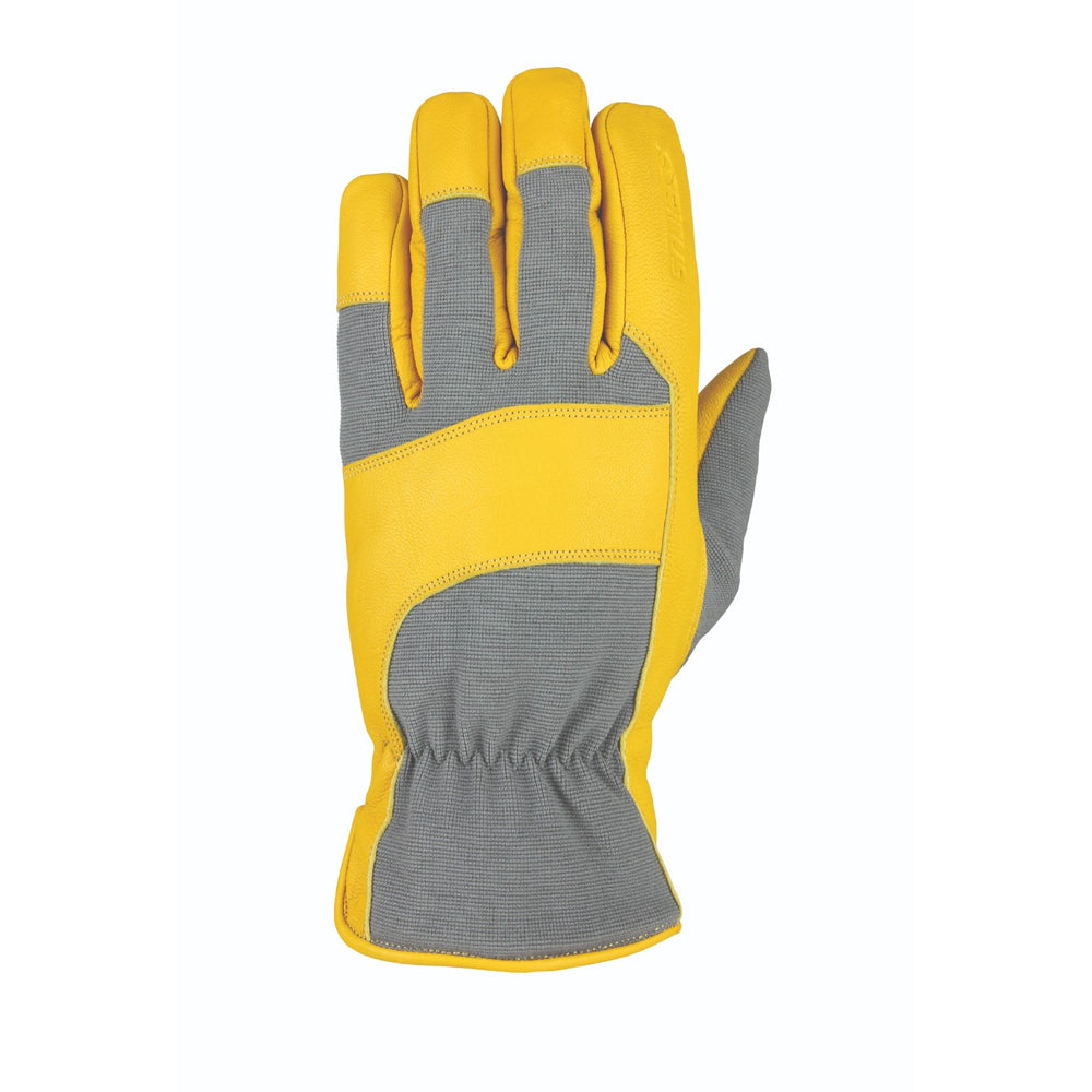Heatwave Leather Glove Gray Tan Goatskin L