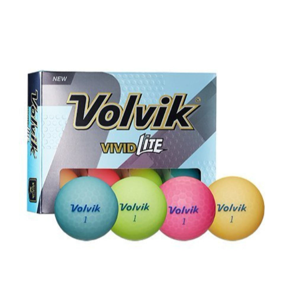 Volvik Vivid Lite Assorted Color Golf Balls-Dozen